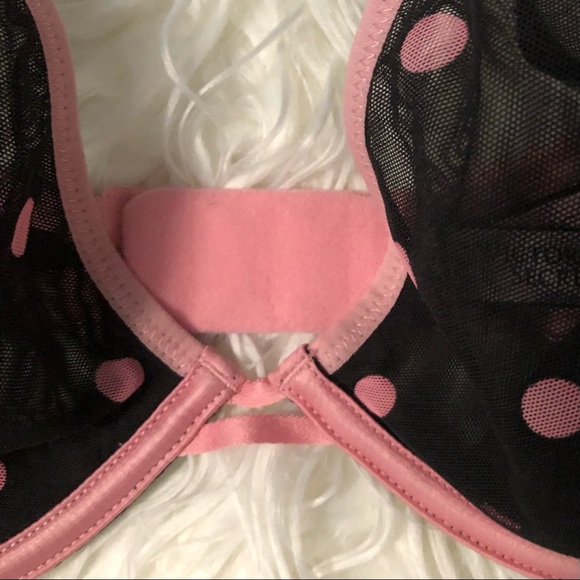 Victoria’s Secret 34E & Large French Cut Thong Panty Pink & Unlined Demi Bra Set - Picture 7 of 15